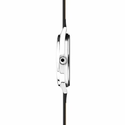 Sekonda Mens Classic Analogue Quartz Watch with Silver Dial and Black Leather Strap 1851 - Image 4