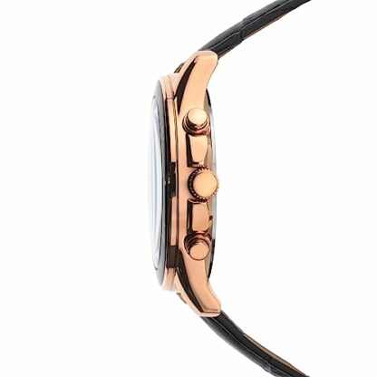 Sekonda Men's Quartz Watch with Black Dial Chronograph Display and Black Leather Strap 1051.27 - Image 4