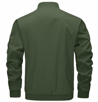TACVASEN Men's Lightweight Jacket Thin Sportwear Bomber Jacket Windbreaker Coat 3 TACVASEN Men's Lightweight Jacket Thin Sportwear Bomber Jacket Windbreaker Coat - Image 3