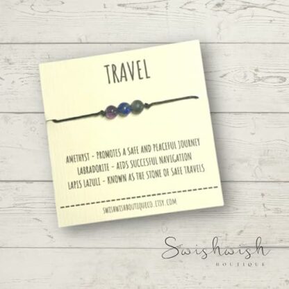 Travel Crystal Bracelet, Crystal Gift for Voyage, Gift for Backpacker, Journey Bracelet, Healing Crystals Bracelet, Crystal Bracelets for Women, Crystal Gifts for Women 3 Travel Crystal Bracelet, Crystal Gift for Voyage, Gift for Backpacker, Journey Bracelet, Healing Crystals Bracelet, Crystal Bracelets for Women, Crystal Gifts for Women - Image 3