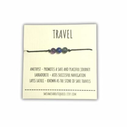 Travel Crystal Bracelet, Crystal Gift for Voyage, Gift for Backpacker, Journey Bracelet, Healing Crystals Bracelet, Crystal Bracelets for Women, Crystal Gifts for Women 2 Travel Crystal Bracelet, Crystal Gift for Voyage, Gift for Backpacker, Journey Bracelet, Healing Crystals Bracelet, Crystal Bracelets for Women, Crystal Gifts for Women - Image 2