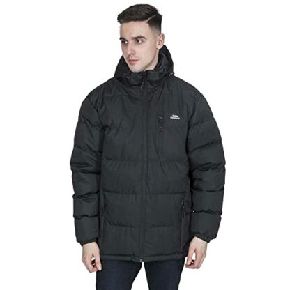 Trespass Clip Mens Heavyweight Winter Padded Jacket with Hood - Image 2
