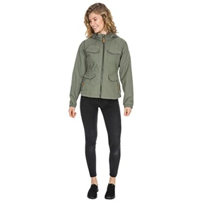 Trespass Women's Busybee Waterproof Rain Jacket With Concealed Hood 4 Trespass Women's Busybee Waterproof Rain Jacket With Concealed Hood - Image 4