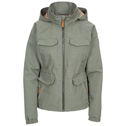Trespass Women's Busybee Waterproof Rain Jacket With Concealed Hood 2 Trespass Women's Busybee Waterproof Rain Jacket With Concealed Hood - Image 2