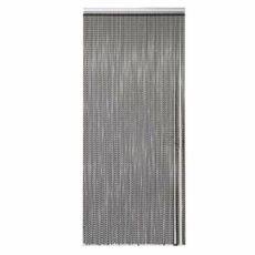 Trintion Aluminium Chain Curtain 90x214.5cm Insect Pest Control Door Screen Curtains Home Door Fly Screen Insect Bug Screen Strip Blinds String Doorways Divider Door Chain Curtain