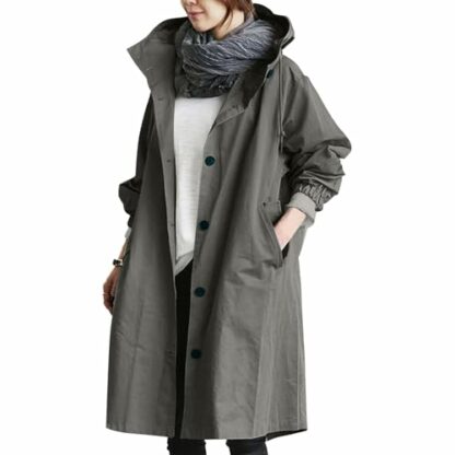 Winter Jackets For Women Uk Clearance Sa1e Ladies Rain Jacket Lightweight Raincoat Waterproof Long Sleeve Windbreaker Climbing Outdoor Hooded Trench Coats for Winter Cold Weather UK Costumes - Image 3