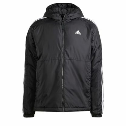 adidas Men's Essentials 3-stripes Insulated Hooded Jacket Jacket - Image 2