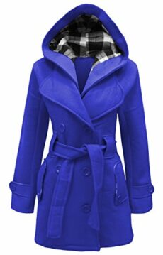 mymixtrendz Womens Warm Fleece Hooded Jacket With Belt Coat Top Plus Sizes 8-20