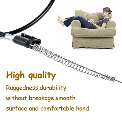 1 Pcs Replacement Metal Recliner Cable,Sofa Recliner Cable Metal Recliner Replacement Recliner Chair,Universal Recliner Cable Pull Handle Replacement Parts for Chair Reclining Sofa Armchair Recliner - Image 4