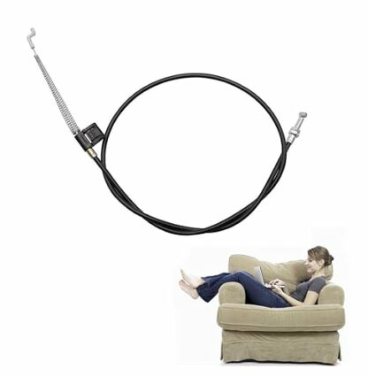1 Pcs Replacement Metal Recliner Cable,Sofa Recliner Cable Metal Recliner Replacement Recliner Chair,Universal Recliner Cable Pull Handle Replacement Parts for Chair Reclining Sofa Armchair Recliner - Image 2