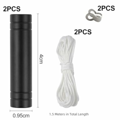 2 Pack Bathroom Light Pull Cord - 150cm Long Nylon Light Pull Cord Handle Weight Replacement Extension Light Switch Pull Cord String Handle Connector for Bathroom Toilet Ceiling Lights Fan Switches 3 2 Pack Bathroom Light Pull Cord - 150cm Long Nylon Light Pull Cord Handle Weight Replacement Extension Light Switch Pull Cord String Handle Connector for Bathroom Toilet Ceiling Lights Fan Switches - Image 3
