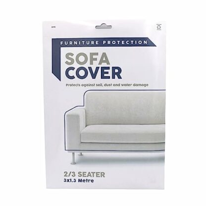2/3 Seater SOFA COVER- Furniture Protection- Dust Protector - Waterproof Polythene Storage Bag for Moving or Removal (1 Cover) - Image 2