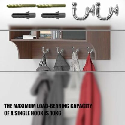 2PCS Silver U Shaped Curtain Tieback Hooks with Screws - Decorative and Durable Metal Holdbacks for Drapes, Curtains, and Window Treatments - Easy to Install, Space-Saving Design - Image 4