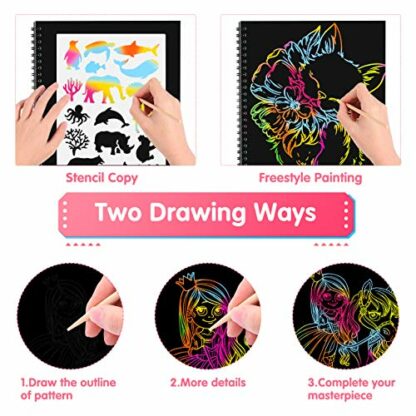 3 4 5 6 7 8 9 10 Year Old Girls Boys Gifts, Unicorn Gifts for Girls Age 3-10 Scratch Art for Kids Girls Birthday Presents Girls Toys Age 3-10 Gifts for 3-10 Year Old Girls Toys for 3-10 Year Old Girls 3 3 4 5 6 7 8 9 10 Year Old Girls Boys Gifts, Unicorn Gifts for Girls Age 3-10 Scratch Art for Kids Girls Birthday Presents Girls Toys Age 3-10 Gifts for 3-10 Year Old Girls Toys for 3-10 Year Old Girls - Image 3