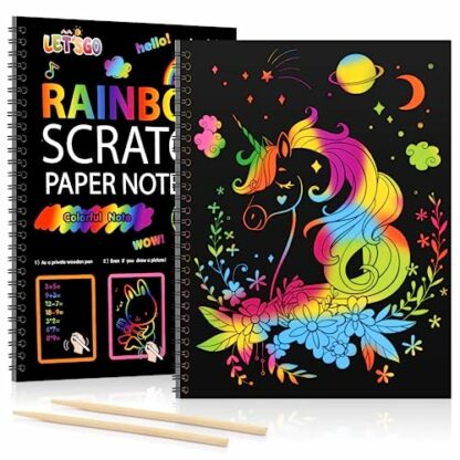 3 4 5 6 7 8 9 10 Year Old Girls Boys Gifts, Unicorn Gifts for Girls Age 3-10 Scratch Art for Kids Girls Birthday Presents Girls Toys Age 3-10 Gifts for 3-10 Year Old Girls Toys for 3-10 Year Old Girls 2 3 4 5 6 7 8 9 10 Year Old Girls Boys Gifts, Unicorn Gifts for Girls Age 3-10 Scratch Art for Kids Girls Birthday Presents Girls Toys Age 3-10 Gifts for 3-10 Year Old Girls Toys for 3-10 Year Old Girls - Image 2