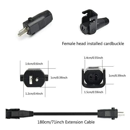 6 Feet Extension Cord for Lift Chair or Power Recliner, Replacement Power Supply Cable for Okin Limoss Lazboy Pride Catnapper - Image 4