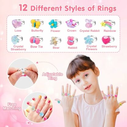 66 Pcs Kids Makeup Sets For Girls with Portable Stand,Make Up Starter Kit Children Princess Pretend Play Games Toys Presents,Little Girl Birthday Gifts Set For Age 3 4 5 6 7 8 9 10 11 12 Years Old 4 66 Pcs Kids Makeup Sets For Girls with Portable Stand,Make Up Starter Kit Children Princess Pretend Play Games Toys Presents,Little Girl Birthday Gifts Set For Age 3 4 5 6 7 8 9 10 11 12 Years Old - Image 4