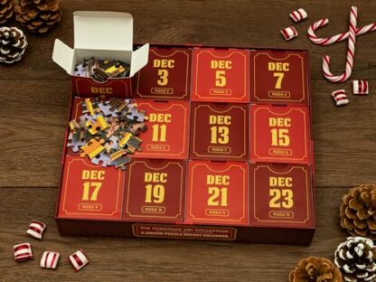 A Jigsaw Puzzle Advent Calendar - The Christmas Art Collection - With Exclusive Artwork from Abraham Hunter, Kim Norlien, Darell Bush, and more. 3 A Jigsaw Puzzle Advent Calendar - The Christmas Art Collection - With Exclusive Artwork from Abraham Hunter, Kim Norlien, Darell Bush, and more. - Image 3
