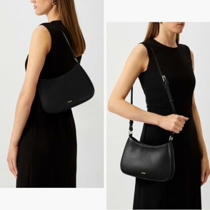 ACUYE Shoulder Bag Y2K Clutch Purse for Women, Crescent Hobo Handbag Leather Top Handle Handbags Crossbody Bag Y2K Fall Fashion Red Purse - Image 3