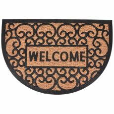 ASAB Half Moon Rug Outdoor Door Mat Indoor Washable Non-Slip Doormat for Front Door Heavy Duty Large Mat for Dirt and Mud Absorbency Welcome Mat for Outside Door Indoor Rug for High Traffic Areas