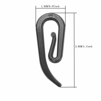 ASIWUJING Curtain Hooks Metal Curtain Header Tape Drapery Hooks for curtains - Image 3