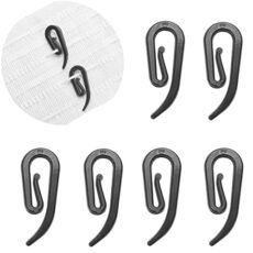 ASIWUJING Curtain Hooks Metal Curtain Header Tape Drapery Hooks for curtains