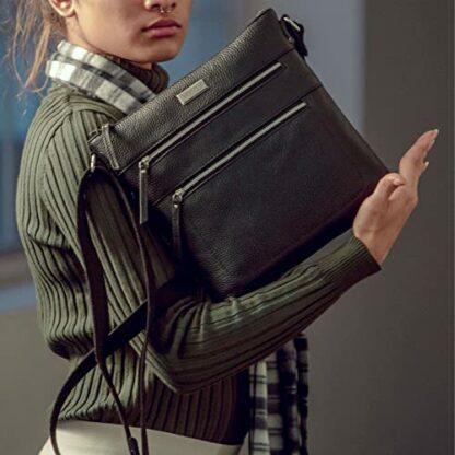 ASSOTS Crossbody Bags for Women – Real Leather Sling with Multiple Pockets and Adjustable Strap – Perfect for Daily Use and Gifting - Image 3