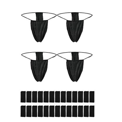 ASTER 50 Pieces Disposable Thong Panties Non-woven Thong Disposable T Strap Thong Disposable Bikini Panties for Spray Tanning and Spa Black 2 ASTER 50 Pieces Disposable Thong Panties Non-woven Thong Disposable T Strap Thong Disposable Bikini Panties for Spray Tanning and Spa Black - Image 2