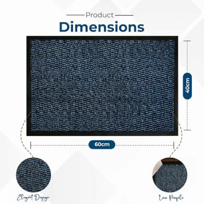 Abaseen Dirt Trapper Door Matts Indoor | Non Slip Rubber Backed Door Mats Outdoor | Heavy Duty Super Absorbent Doormats | Kitchen Mat | Floor Mat | Small, Medium, Large, Extra Large Washable Door Mat - Image 4