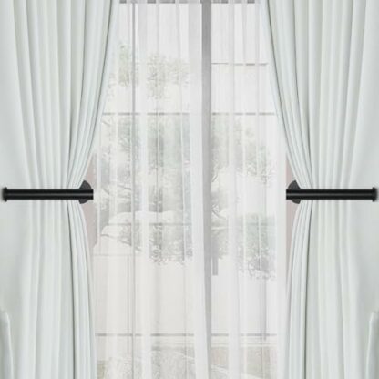 Adhesive Curtain Holdbacks Curtain Tie Backs Curtain Holdbacks No Drill Curtain Pull Backs Adhesive Curtain Hooks Curtain Holders for Drapes - Image 4