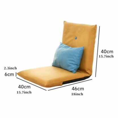 GIZNXBA Floor Chair With 5-Position Back Support, Indoor Adjustable Folding Floor Gaming Chair, Floor Chair Adults Sofa Chair With Backrest, Perfect For Living Room, Bedroom - Image 4