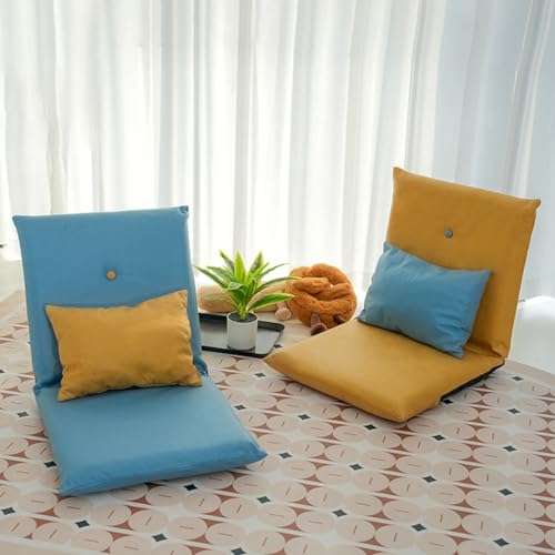 GIZNXBA Floor Chair With 5-Position Back Support, Indoor Adjustable Folding Floor Gaming Chair, Floor Chair Adults Sofa Chair With Backrest, Perfect For Living Room, Bedroom