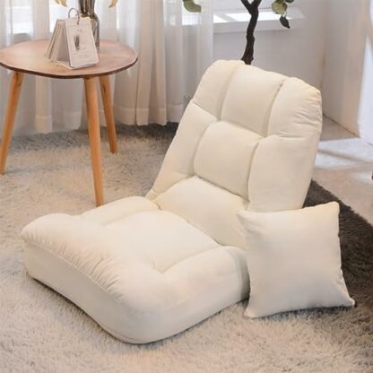 GIZNXBA 5-Position Indoor Adjustable Floor Chair For Reading, Folding Floor Gaming Chair With Back Support, Comfy Padded Teens Adults Sofa Chair For Living Room, Bedroom 3 GIZNXBA 5-Position Indoor Adjustable Floor Chair For Reading, Folding Floor Gaming Chair With Back Support, Comfy Padded Teens Adults Sofa Chair For Living Room, Bedroom - Image 3