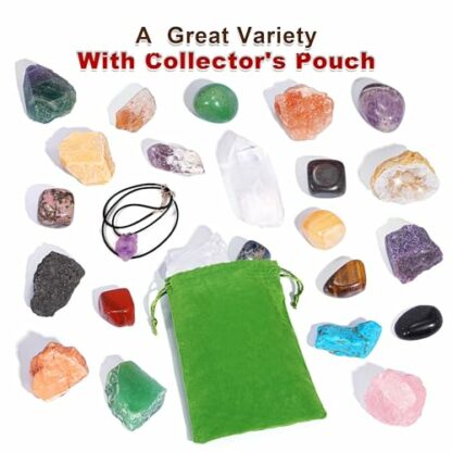 Advent Calendar 2023 Crystals for Kids with 24 Days Christmas Countdown, Natural Rock Stones & Minerals for Exploring, Learning, Collection, Scientific Xmas Gift for Girls & Boys - Image 4