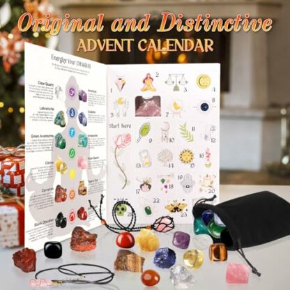 Advent Calendar 2024 Crystals Women 24 Days Chakra Crystals&Healing Stones,Christmas Countdown Calendar Natural Stones Crystals Healing Journey for Girls Boys 3 Advent Calendar 2024 Crystals Women 24 Days Chakra Crystals&Healing Stones,Christmas Countdown Calendar Natural Stones Crystals Healing Journey for Girls Boys - Image 3