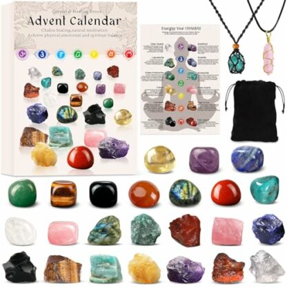 Advent Calendar 2024 Crystals Women 24 Days Chakra Crystals&Healing Stones,Christmas Countdown Calendar Natural Stones Crystals Healing Journey for Girls Boys 2 Advent Calendar 2024 Crystals Women 24 Days Chakra Crystals&Healing Stones,Christmas Countdown Calendar Natural Stones Crystals Healing Journey for Girls Boys - Image 2