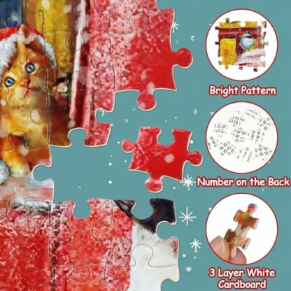 Advent Calendar 2024 - Dog’s Christmas Jigsaw Puzzle 1008 Pieces Christmas Puzzle for Adults kids, 24 Days Countdown to Christmas Holiday Puzzle Home Decoration Christmas Gifts 4 Advent Calendar 2024 - Dog’s Christmas Jigsaw Puzzle 1008 Pieces Christmas Puzzle for Adults kids, 24 Days Countdown to Christmas Holiday Puzzle Home Decoration Christmas Gifts - Image 4