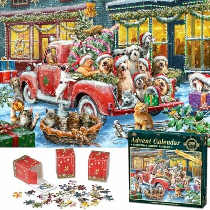 Advent Calendar 2024 - Dog’s Christmas Jigsaw Puzzle 1008 Pieces Christmas Puzzle for Adults kids, 24 Days Countdown to Christmas Holiday Puzzle Home Decoration Christmas Gifts 2 Advent Calendar 2024 - Dog’s Christmas Jigsaw Puzzle 1008 Pieces Christmas Puzzle for Adults kids, 24 Days Countdown to Christmas Holiday Puzzle Home Decoration Christmas Gifts - Image 2