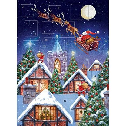 Advent Calendar Santa Sleigh Night Glitter Finish - Image 2
