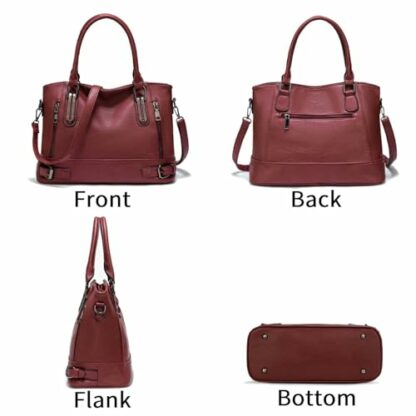 Aileese Handbags and Purses for Women, Top Handle Satchel Crossbody Purse with Adjustable Strap, PU Shoulder Bags for Women 3 Aileese Handbags and Purses for Women, Top Handle Satchel Crossbody Purse with Adjustable Strap, PU Shoulder Bags for Women - Image 3
