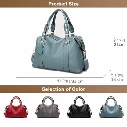 Aileese Vegan PU Leather Purses and Handbags for Women Fashion Boston Shoulder Bag Top Handle Satchel Ladies Hobo Crossbody Bags 4 Aileese Vegan PU Leather Purses and Handbags for Women Fashion Boston Shoulder Bag Top Handle Satchel Ladies Hobo Crossbody Bags - Image 4