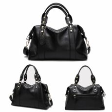 Aileese Vegan PU Leather Purses and Handbags for Women Fashion Boston Shoulder Bag Top Handle Satchel Ladies Hobo Crossbody Bags