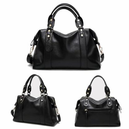 Aileese Vegan PU Leather Purses and Handbags for Women Fashion Boston Shoulder Bag Top Handle Satchel Ladies Hobo Crossbody Bags 2 Aileese Vegan PU Leather Purses and Handbags for Women Fashion Boston Shoulder Bag Top Handle Satchel Ladies Hobo Crossbody Bags - Image 2