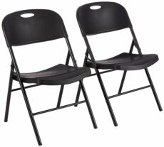 Amazon Basics Folding Plastic Chair, 157.5 kg Capacity