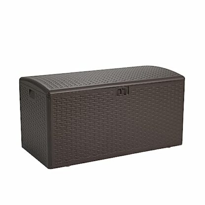 Amazon Basics Organisation and Storage Outdoor Deck Box, 375 Litres, Brown 2 Amazon Basics Organisation and Storage Outdoor Deck Box, 375 Litres, Brown - Image 2