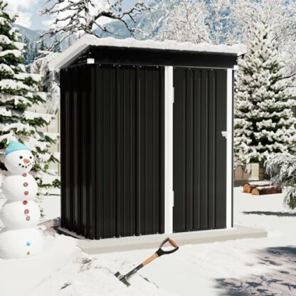 Amopatio Metal Garden Storage Shed - Image 3