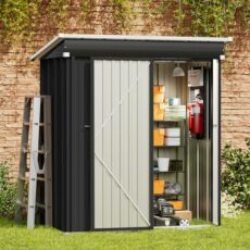 Amopatio Metal Garden Storage Shed