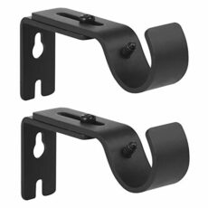 Anndason Heavy Duty Adjustable Curtain Rod Brackets Rod Holders for 1 Inch Rod