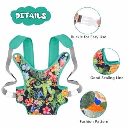 Aolso Baby Doll Carrier, Doll Carrier Soft Cotton, Front and Back Carrying with Adjustable Straps for Baby, 14" to 18" Doll Carrier Seat for Baby Born, Carrier Doll Accessories for Kids 4 Aolso Baby Doll Carrier, Doll Carrier Soft Cotton, Front and Back Carrying with Adjustable Straps for Baby, 14" to 18" Doll Carrier Seat for Baby Born, Carrier Doll Accessories for Kids - Image 4