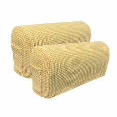 Armrest Chair Covers with 1 pocket Stretch Armchair Couch Arm Rest Cover Anti-Slip Spandex Polyester Sofa Chair Arm Caps Slipcovers for Furniture Protector Set of 2